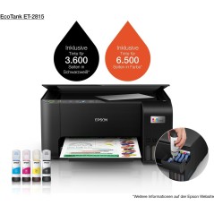 Epson EcoTank ET-2815 Black Printer - High-Quality, Cost-Effective, and Eco-Friendly Printing Solution!